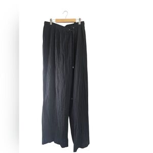 Calvin Klein Womens Plus Size Textured Pull On Pants, Size 2X, Wideleg, Long